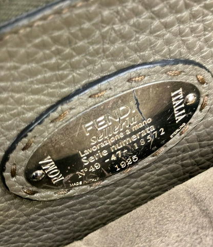 Fendi Handbag Business Bag Leather Peekaboo — view 9