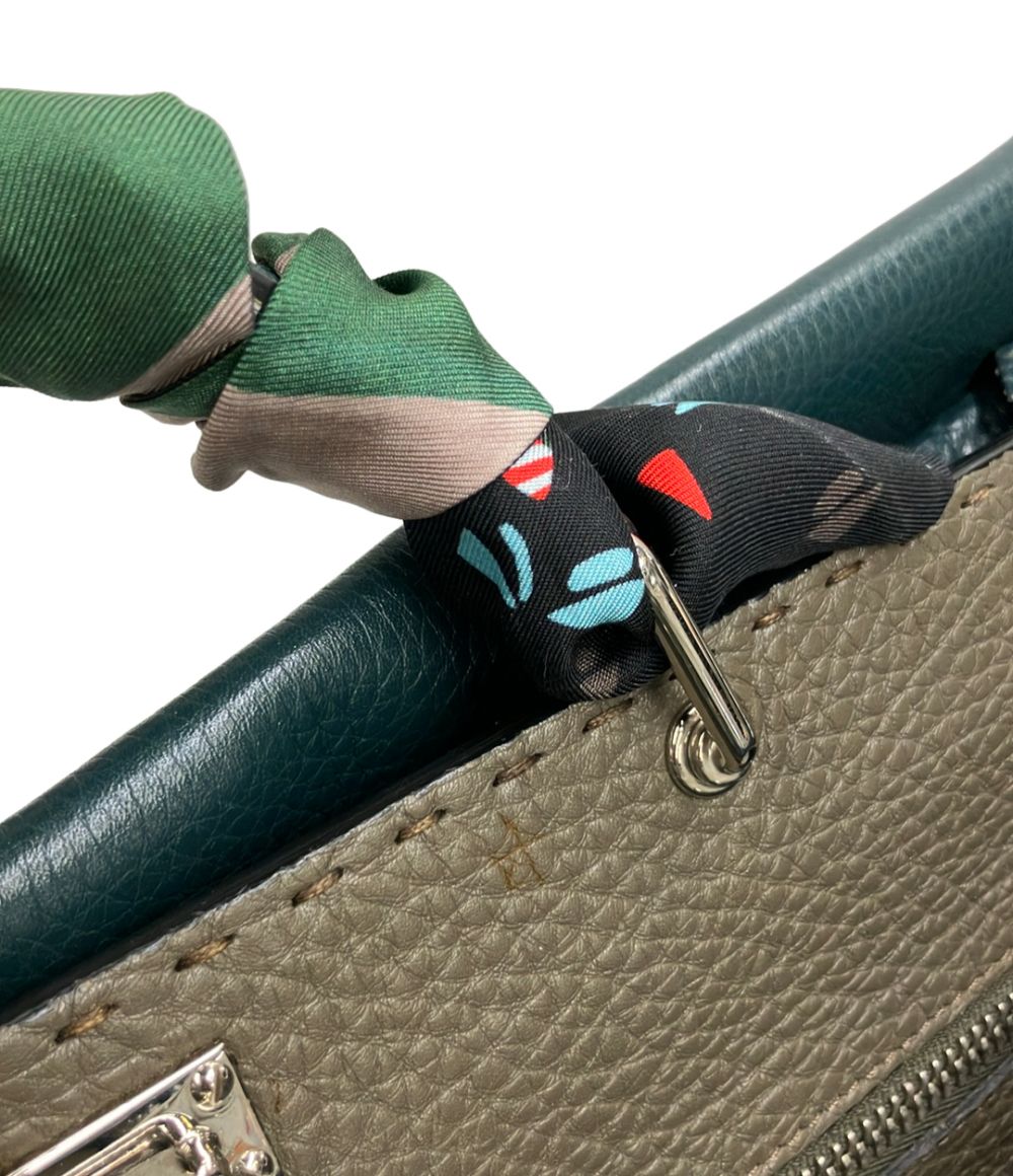 Fendi Handbag Business Bag Leather Peekaboo — view 8