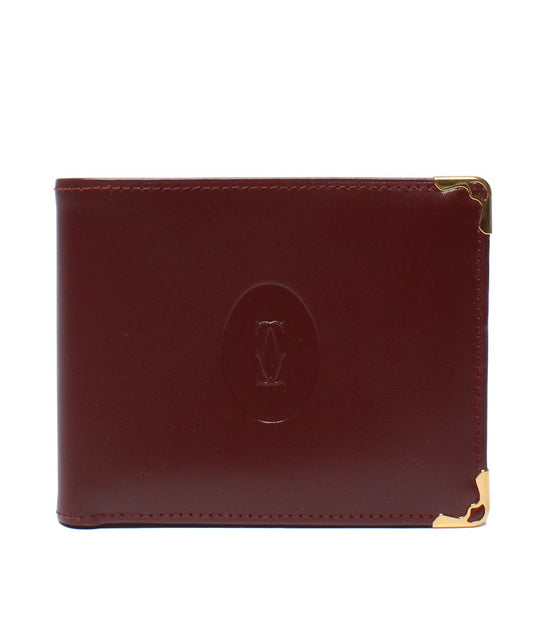 Cartier Bifold Wallet Burgundy