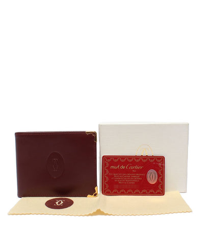 Cartier Bifold Wallet Burgundy — view 9
