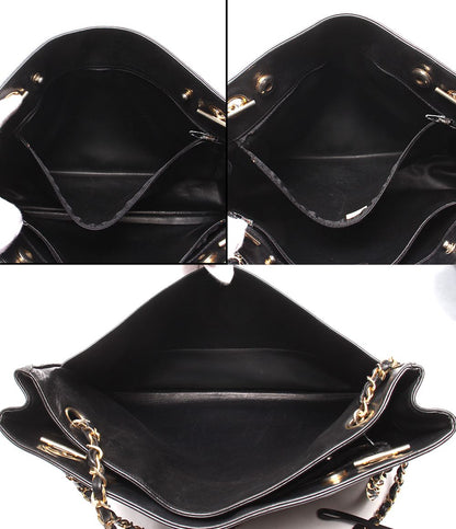 Chanel Chain Shoulder Bag Tote Gold Lambskin Quilted — view 6
