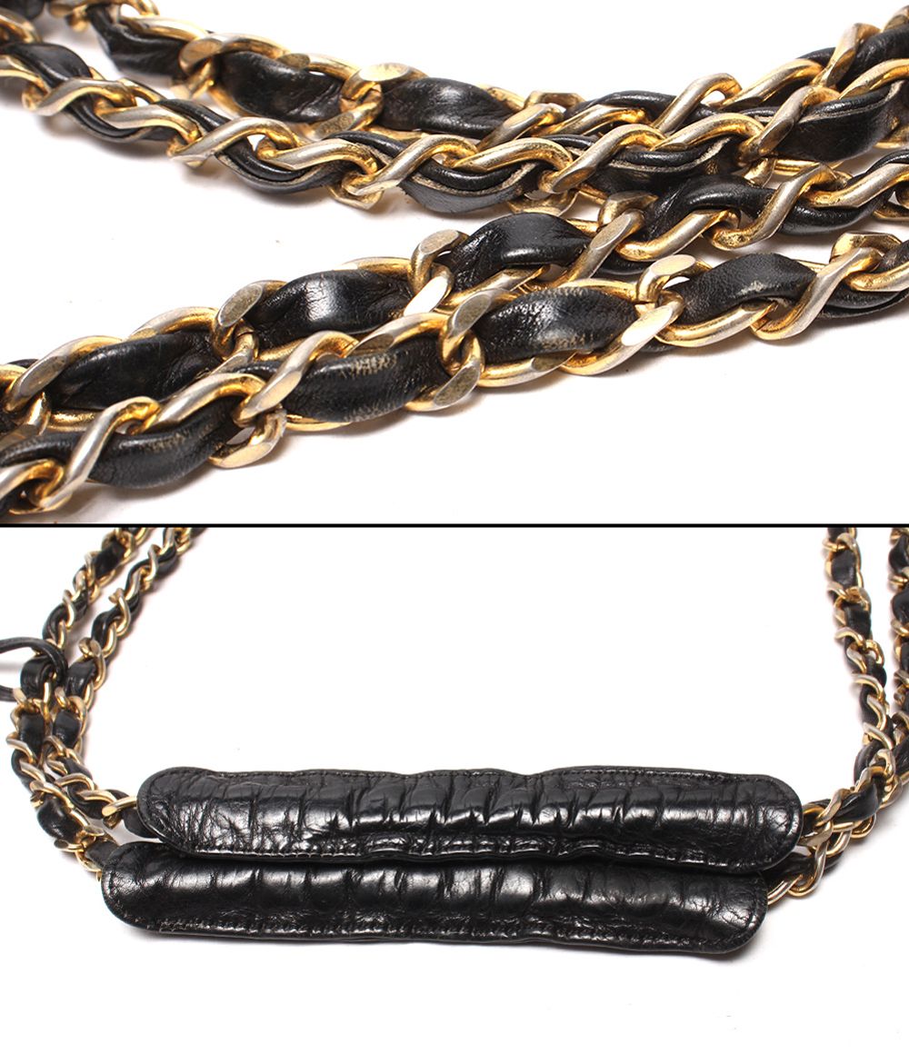 Chanel Chain Shoulder Bag Tote Gold Lambskin Quilted — view 9