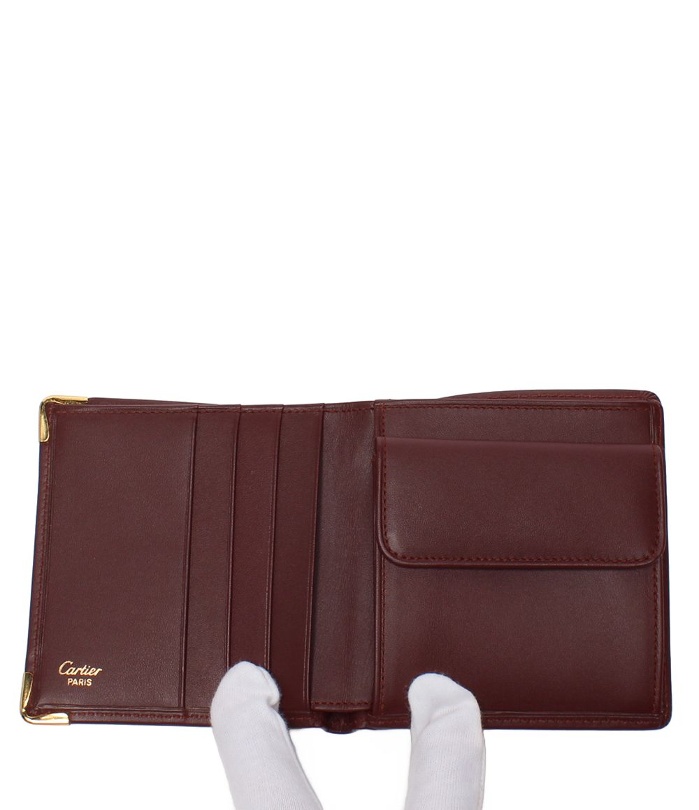 Cartier Bifold Wallet Burgundy — view 5