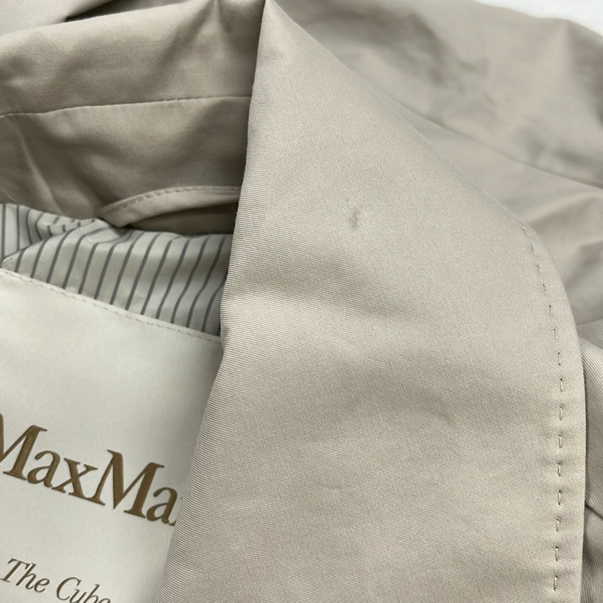 Max Mara Coat 40 M Beige Long Sleeve Spring Autumn — view 6