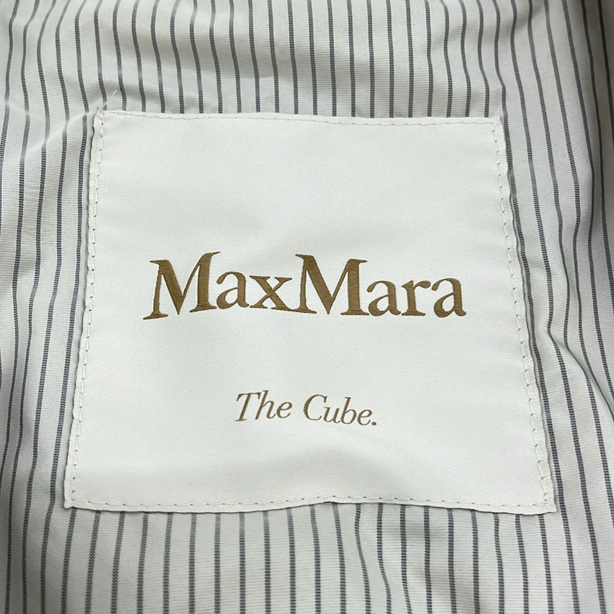 Max Mara Coat 40 M Beige Long Sleeve Spring Autumn — view 3