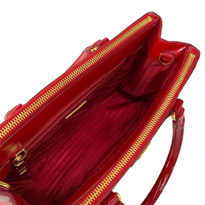 Prada Galleria Mini Bag Red Leather — view 7