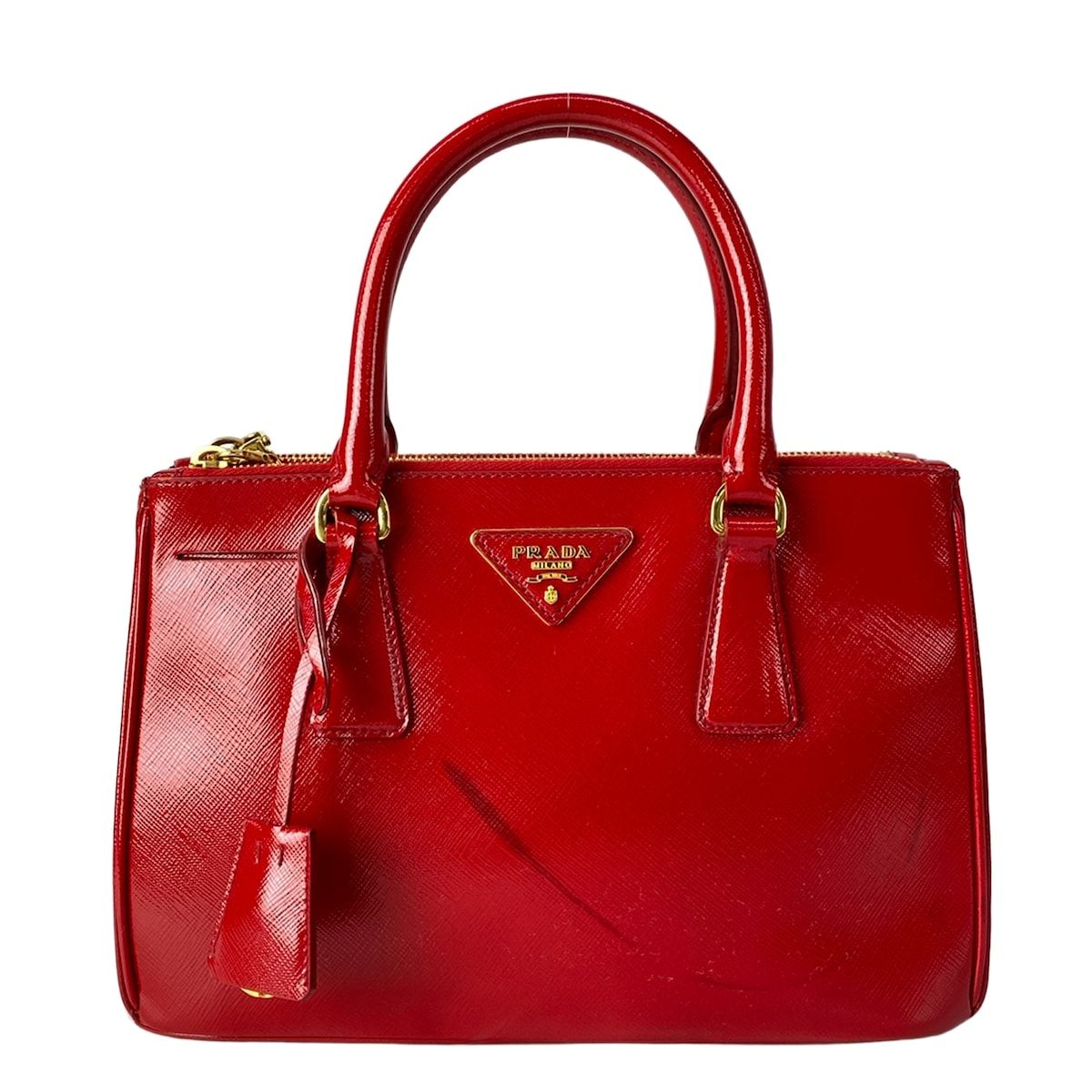 Prada Galleria Mini Bag Red Leather