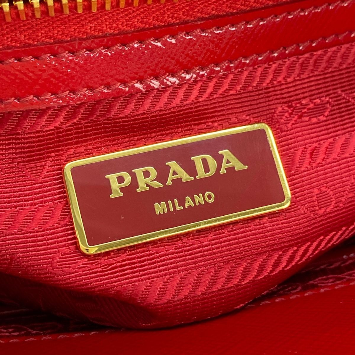 Prada Galleria Mini Bag Red Leather — view 9