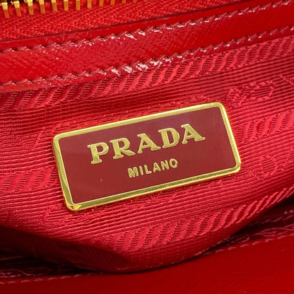 Prada Galleria Mini Bag Red Leather — view 9