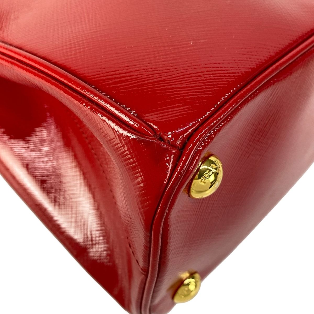 Prada Galleria Mini Bag Red Leather — view 6