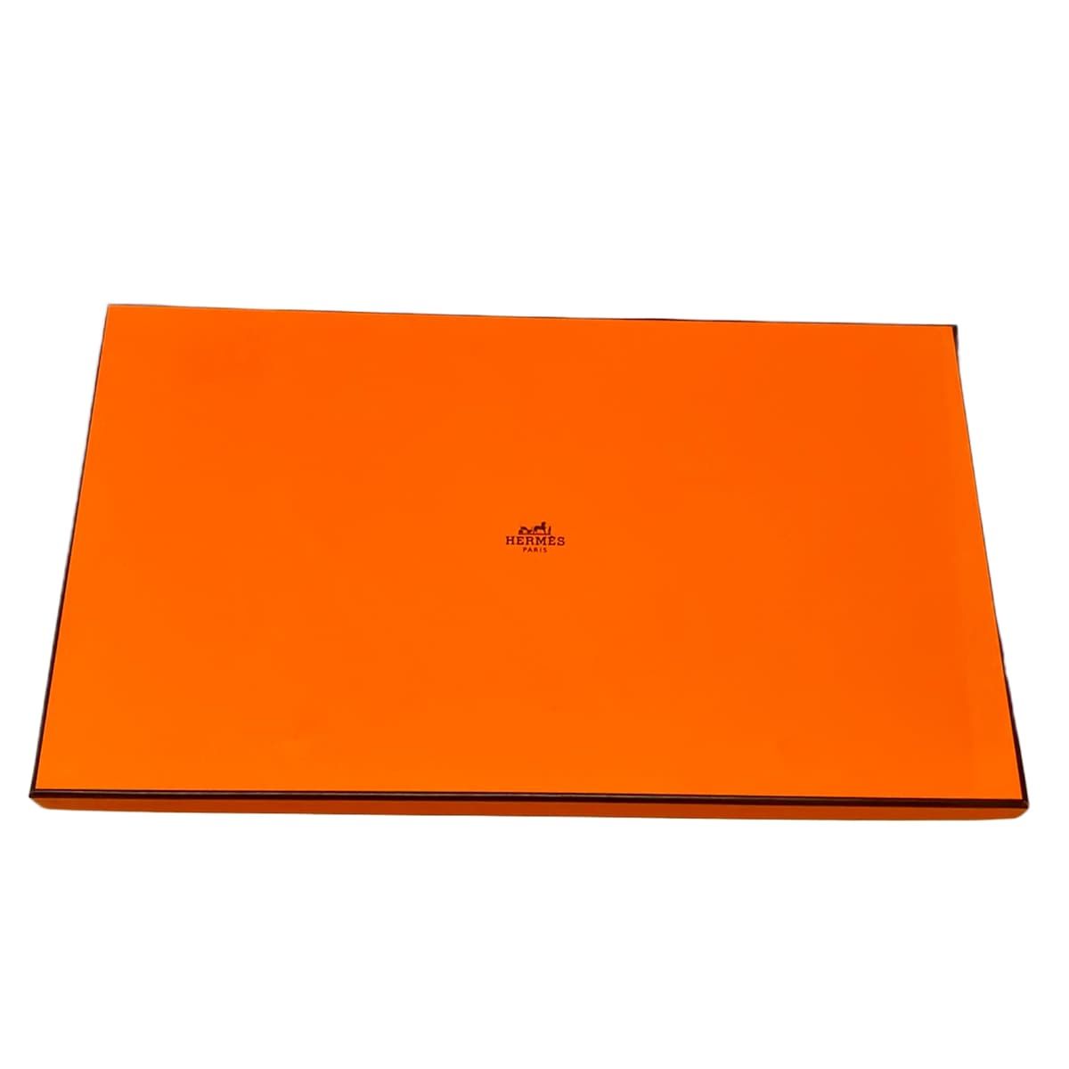 Hermes Scarf Black Logo Embroidery Fringe Cashmere — view 3