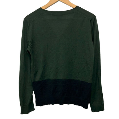 Louis Vuitton Cardigan M Khaki Black Gold Button Wool Cashmere — view 2