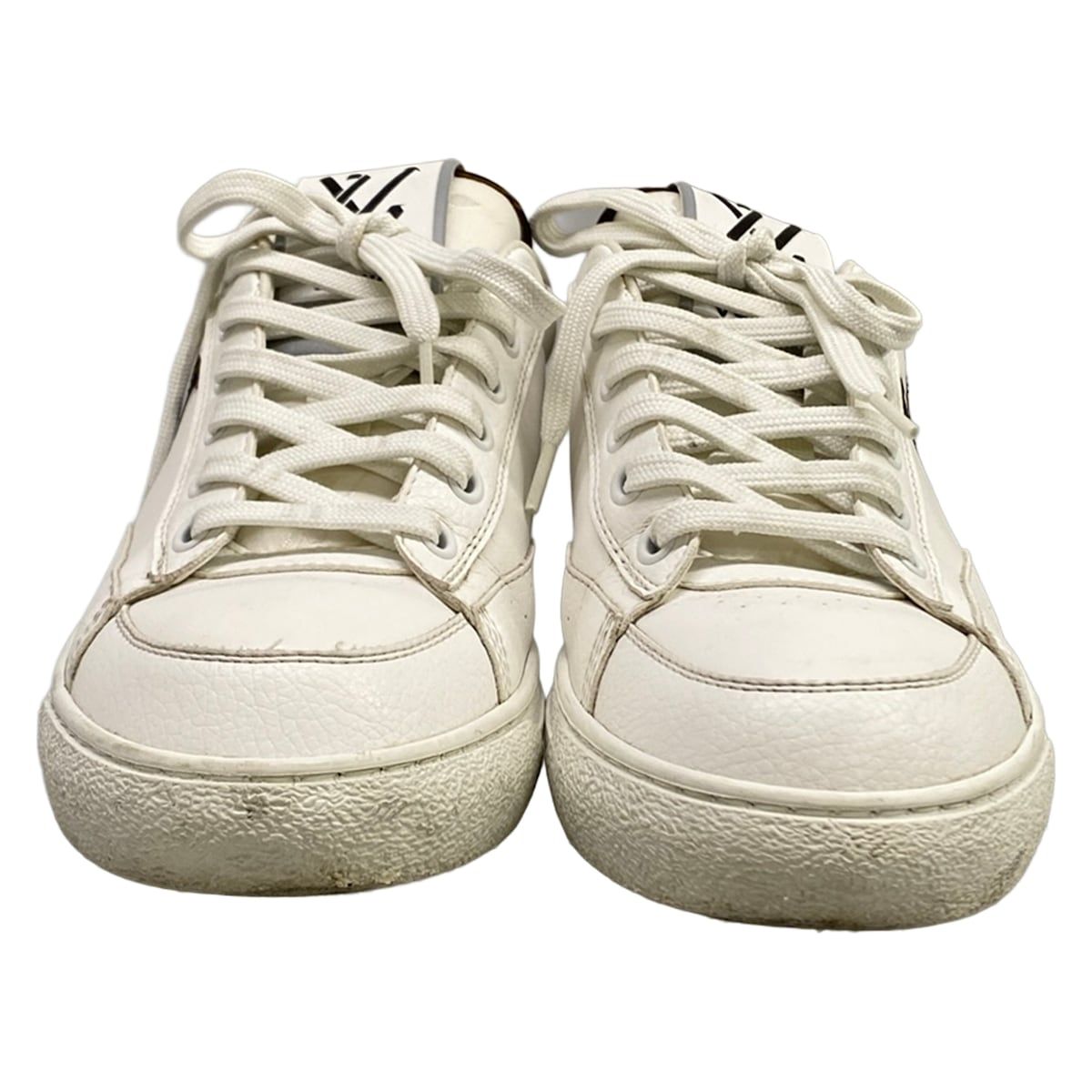 Louis Vuitton Sneakers Charlie Line White Dark Brown Black Low Cut Leather — view 5
