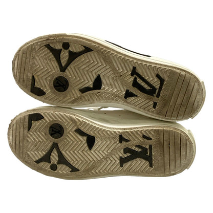 Louis Vuitton Sneakers Charlie Line White Dark Brown Black Low Cut Leather — view 8