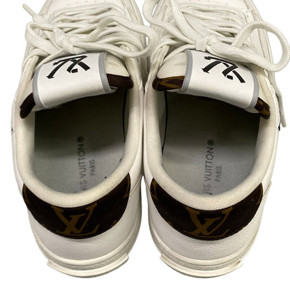Louis Vuitton Sneakers Charlie Line White Dark Brown Black Low Cut Leather — view 7
