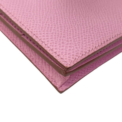 Hermes Wallet Bearn Souffle Mauve Sylvestre Pink — view 8