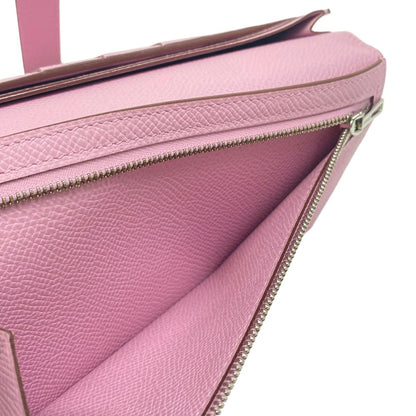 Hermes Wallet Bearn Souffle Mauve Sylvestre Pink — view 5