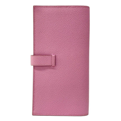 Hermes Wallet Bearn Souffle Mauve Sylvestre Pink — view 2