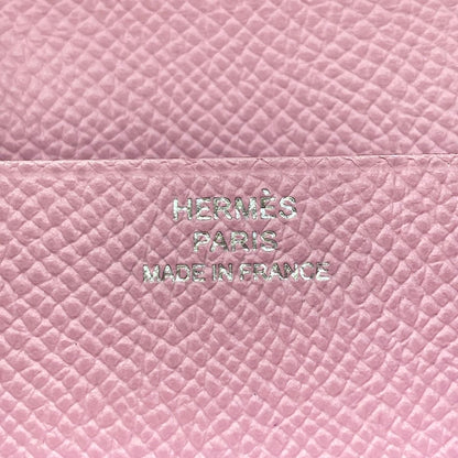 Hermes Wallet Bearn Souffle Mauve Sylvestre Pink — view 6
