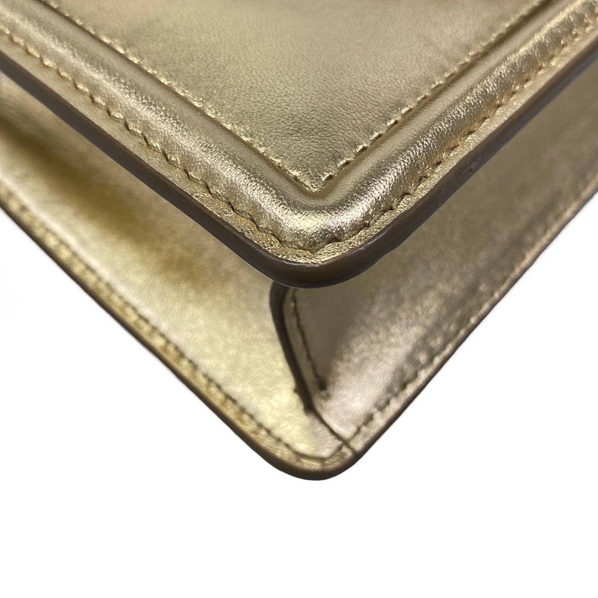 Dolce & Gabbana Handbag Devotion Gold Leather — view 6