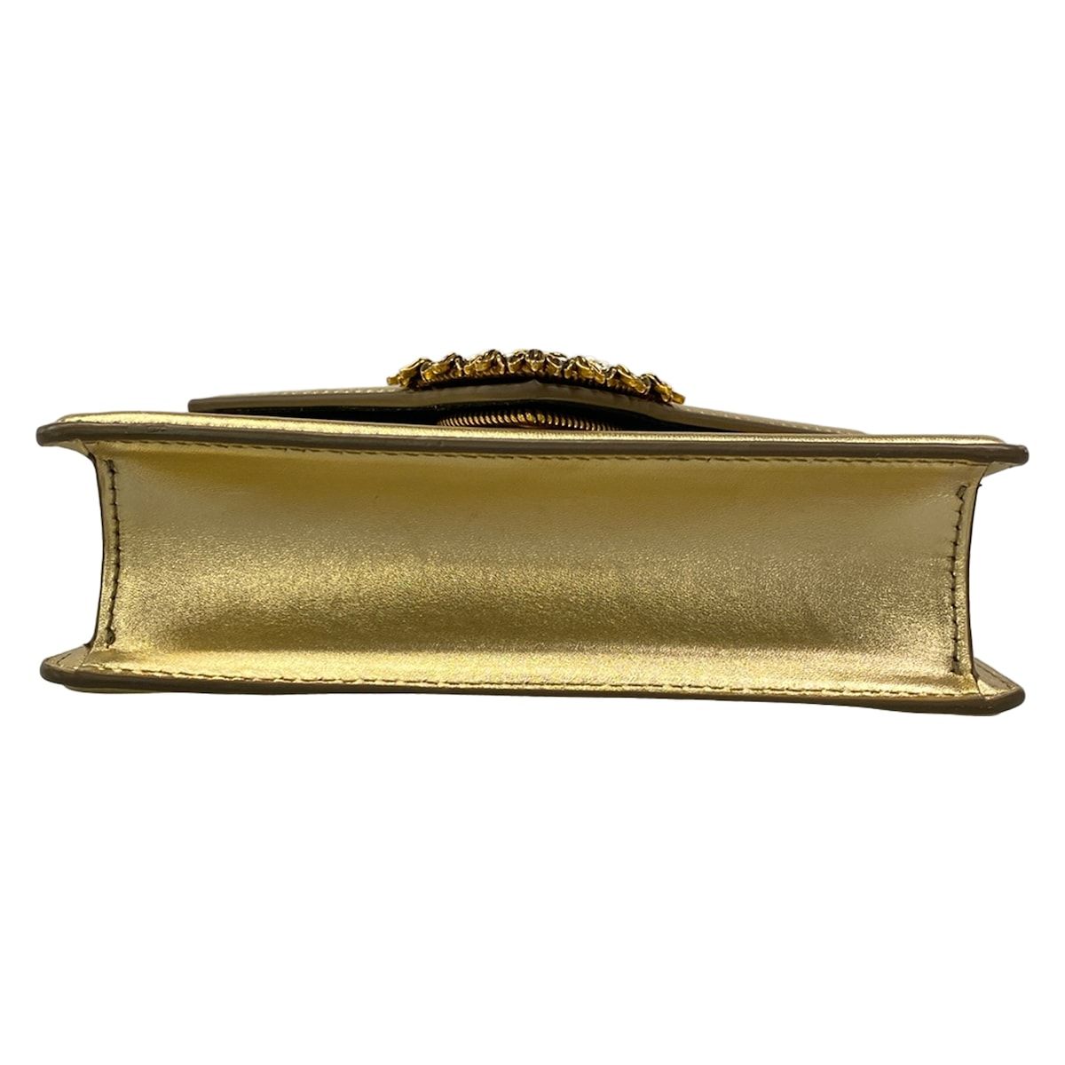 Dolce & Gabbana Handbag Devotion Gold Leather — view 5