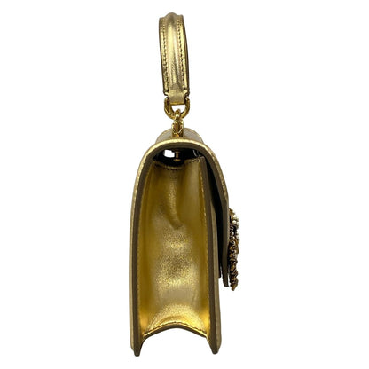 Dolce & Gabbana Handbag Devotion Gold Leather — view 2