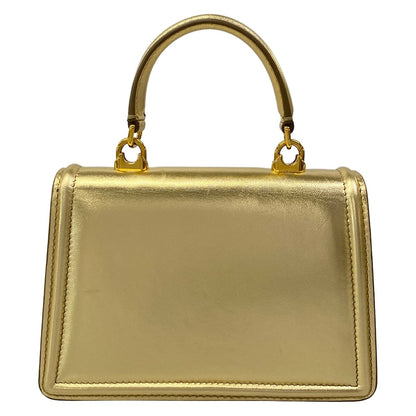 Dolce & Gabbana Handbag Devotion Gold Leather — view 3