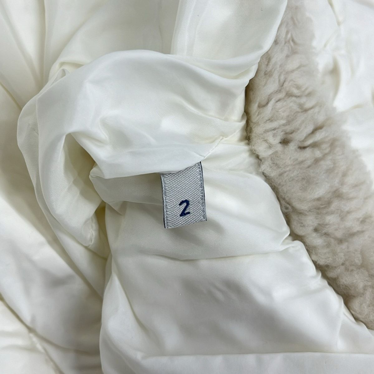 Moncler Down Jacket 2 M Vivienne Ivory Long Sleeve Zip Up Winter — view 7