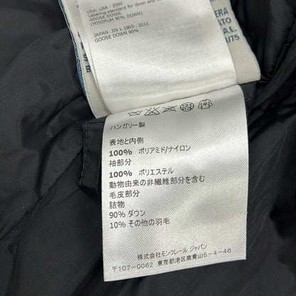 Moncler Down Coat 1 S Challier Giubbotto Black Beige Long Sleeve Zip — view 5