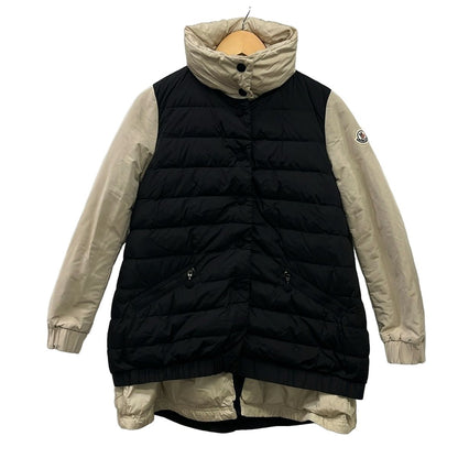 Moncler Down Coat 1 S Challier Giubbotto Black Beige Long Sleeve Zip