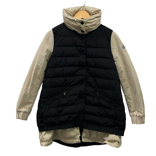 Moncler Down Coat 1 S Challier Giubbotto Black Beige Long Sleeve Zip