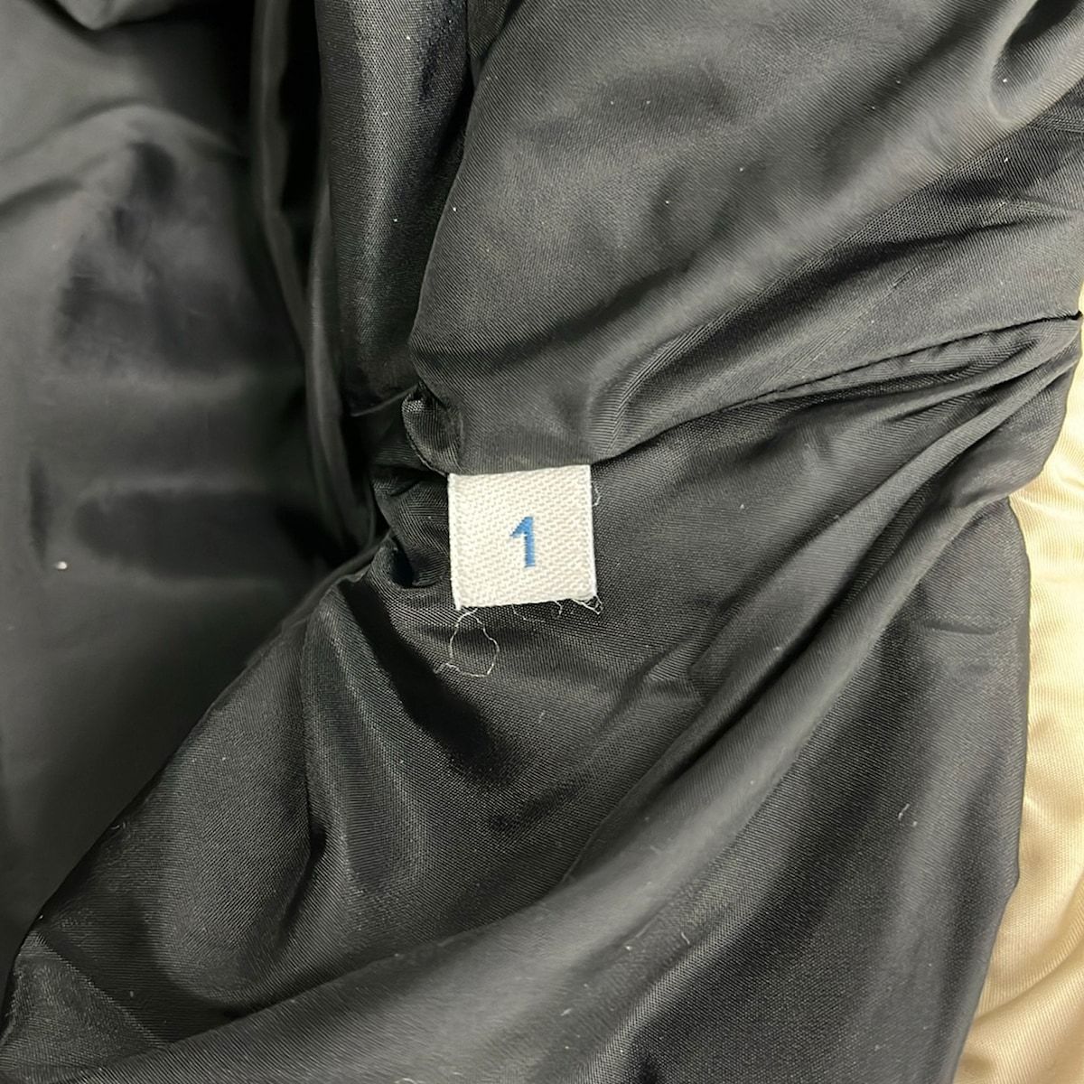 Moncler Down Coat 1 S Challier Giubbotto Black Beige Long Sleeve Zip — view 6