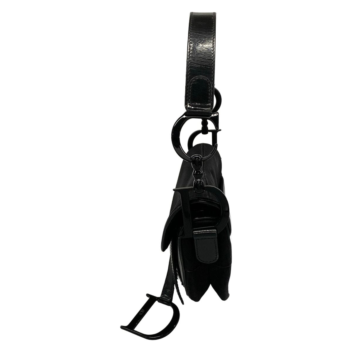 Dior Saddle Bag Black Leather — view 4