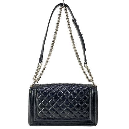 Chanel Shoulder Bag 25 Black Chain Silver — view 3