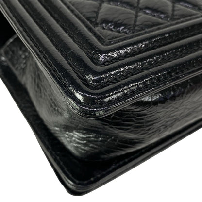 Chanel Shoulder Bag 25 Black Chain Silver — view 9