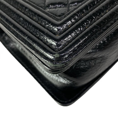 Chanel Shoulder Bag 25 Black Chain Silver — view 7