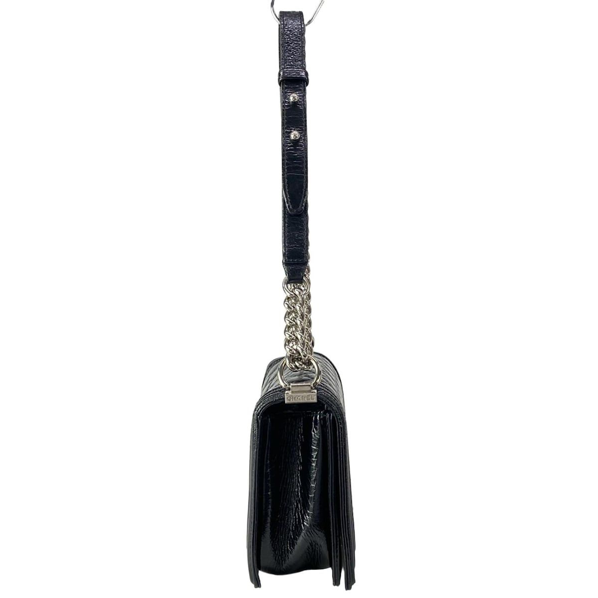 Chanel Shoulder Bag 25 Black Chain Silver — view 2