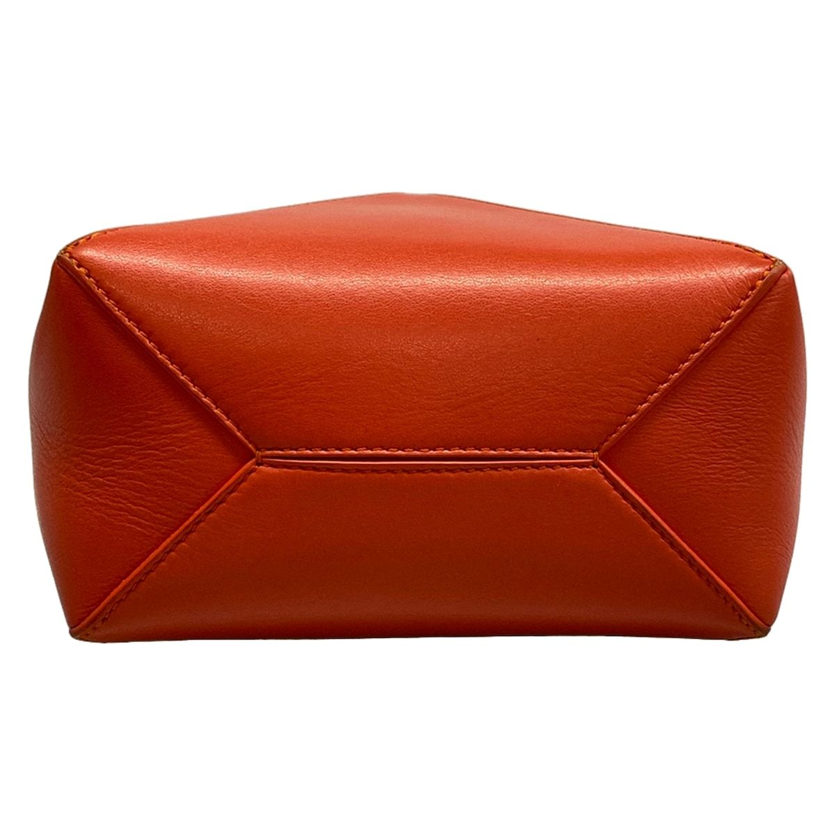 Loewe Tote Puzzle Fold Mini Orange Folding Leather — view 5