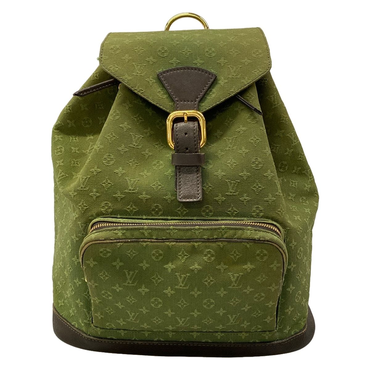 Louis Vuitton Backpack Monogram Mini Montsouris Khaki Leather