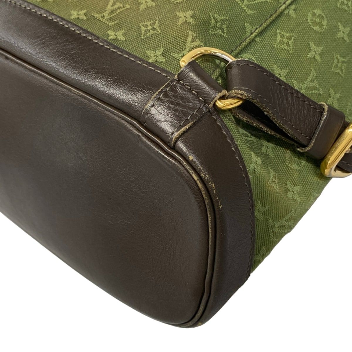Louis Vuitton Backpack Monogram Mini Montsouris Khaki Leather — view 6