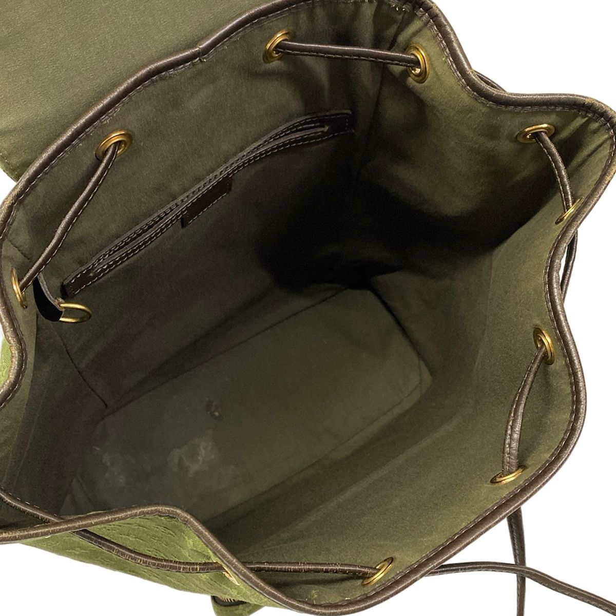 Louis Vuitton Backpack Monogram Mini Montsouris Khaki Leather — view 7