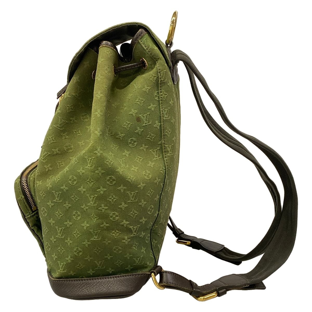 Louis Vuitton Backpack Monogram Mini Montsouris Khaki Leather — view 4