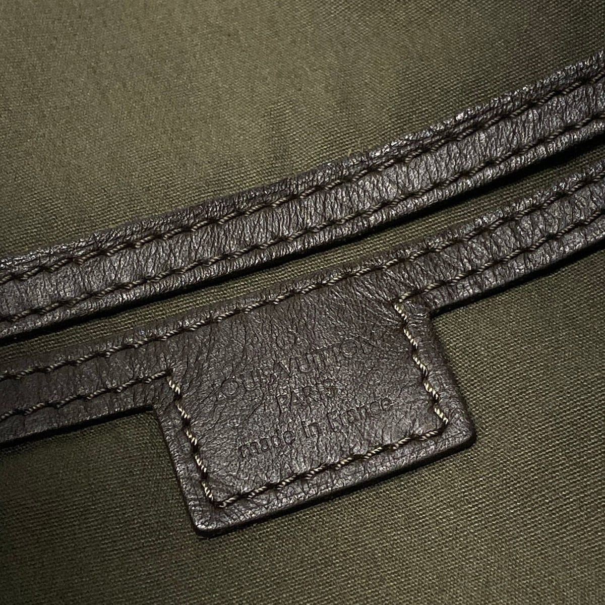 Louis Vuitton Backpack Monogram Mini Montsouris Khaki Leather — view 8