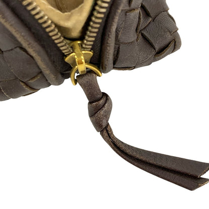 Bottega Veneta Pouch Intrecciato Brown Leather — view 8