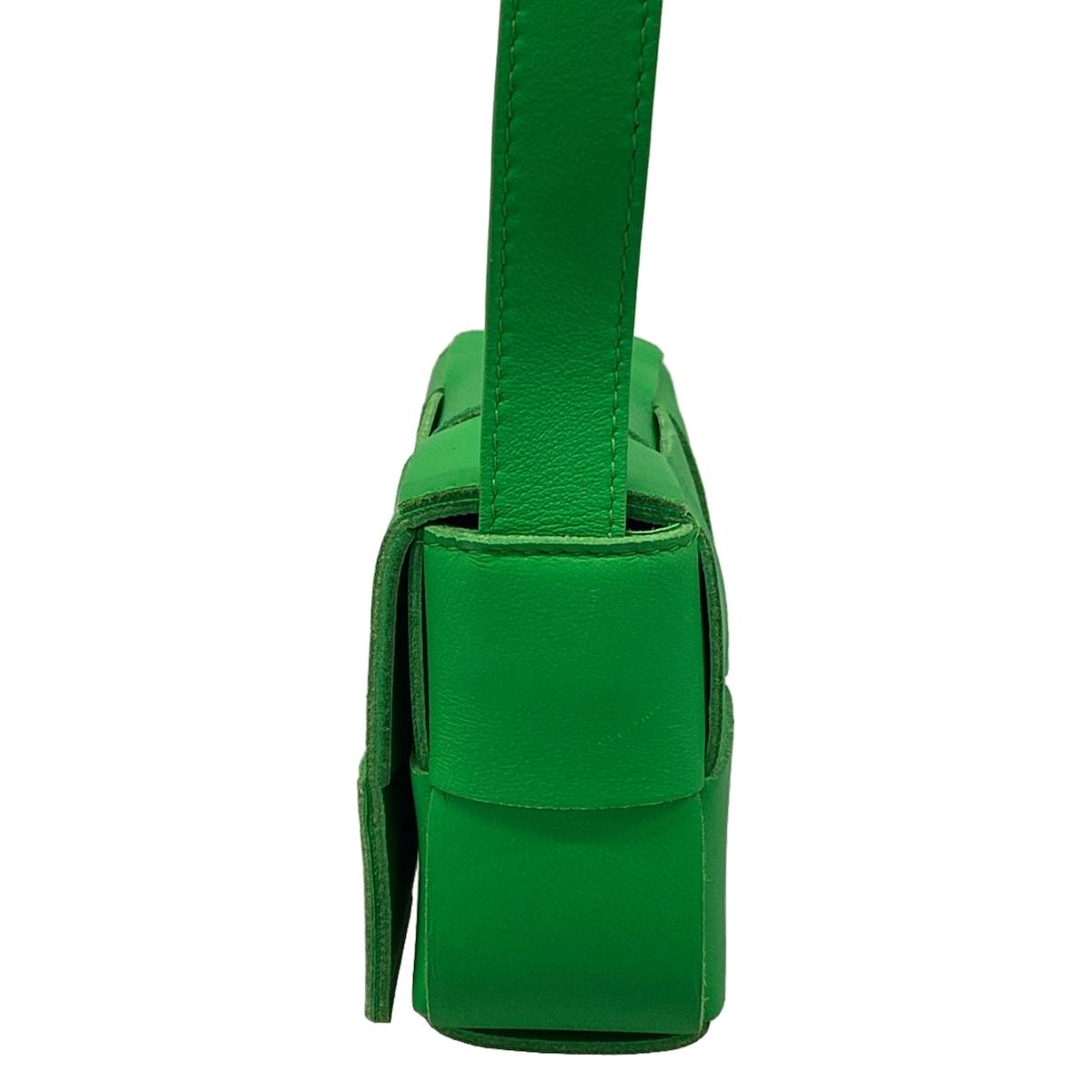 Bottega Veneta Shoulder Bag Candy Cassette Green Leather — view 4