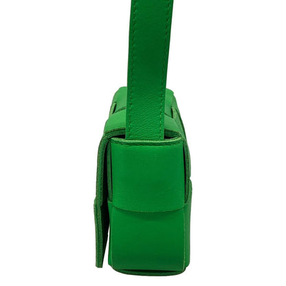 Bottega Veneta Shoulder Bag Candy Cassette Green Leather — view 4