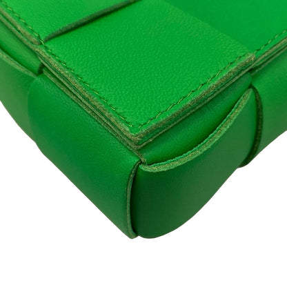 Bottega Veneta Shoulder Bag Candy Cassette Green Leather — view 6