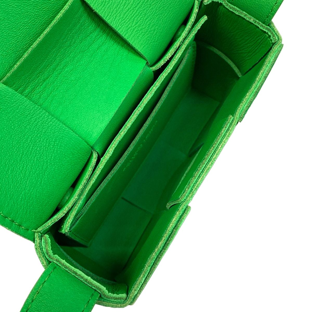 Bottega Veneta Shoulder Bag Candy Cassette Green Leather — view 7