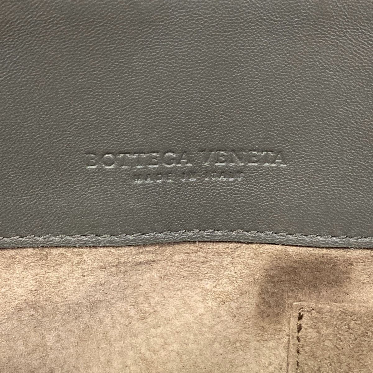 Bottega Veneta Handbag Intrecciato Gray Leather — view 8