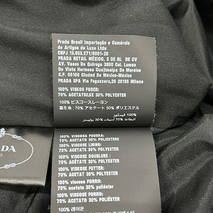 Prada Dress 40 M Black Long Sleeve Knee Length — view 5